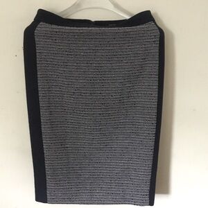 NWT Ann Taylor Navy and Gray Pencil Skirt